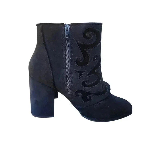 Cloudwalkers Black Faux Suede Ankle Boots Womens 10W - Picture 10 of 11